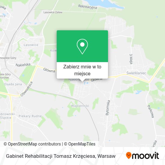 Mapa Gabinet Rehabilitacji Tomasz Krzęciesa