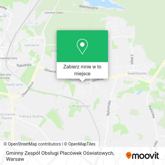 Mapa Gminny Zespół Obsługi Placówek Oświatowych