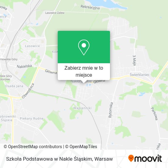 Mapa Szkoła Podstawowa w Nakle Śląskim