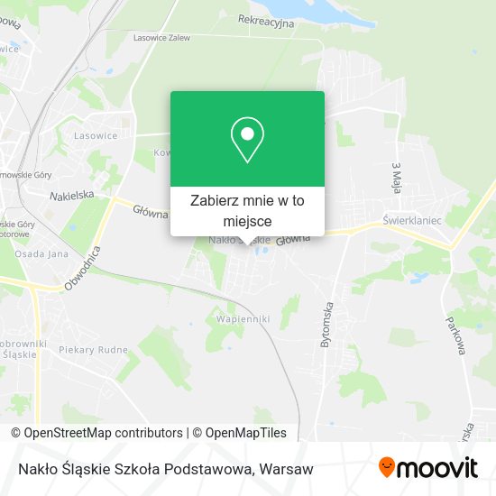 Mapa Nakło Śląskie Szkoła Podstawowa