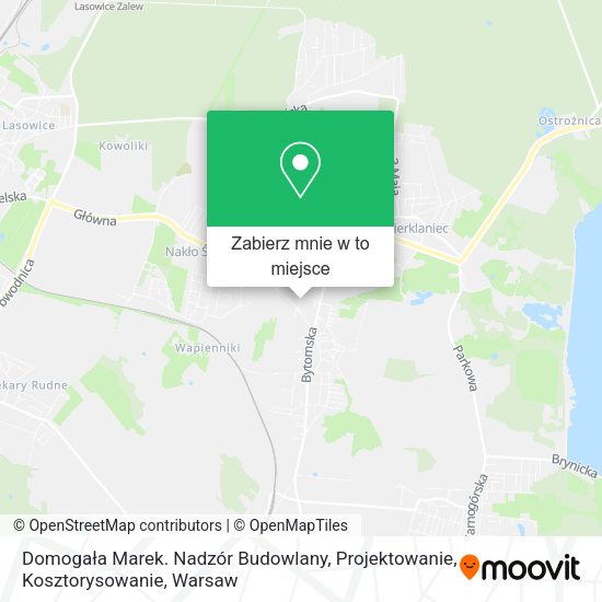 Mapa Domogała Marek. Nadzór Budowlany, Projektowanie, Kosztorysowanie