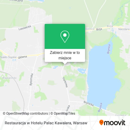 Mapa Restauracja w Hotelu Pałac Kawalera