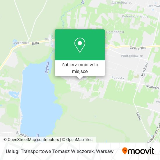 Mapa Uslugi Transportowe Tomasz Wieczorek