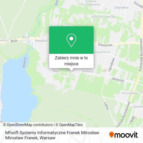 Mapa Mfsoft Systemy Informatyczne Franek Mirosław Mirosław Franek