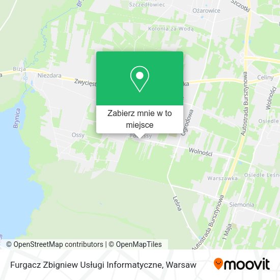 Mapa Furgacz Zbigniew Usługi Informatyczne