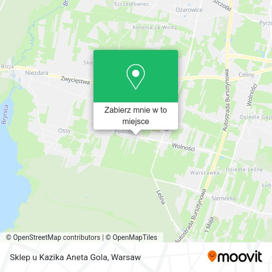 Mapa Sklep u Kazika Aneta Gola