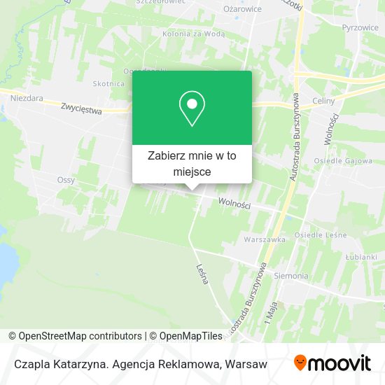 Mapa Czapla Katarzyna. Agencja Reklamowa