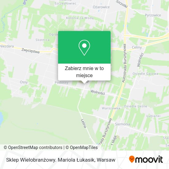 Mapa Sklep Wielobranżowy. Mariola Łukasik