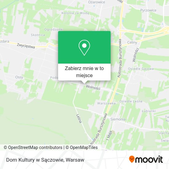 Mapa Dom Kultury w Sączowie