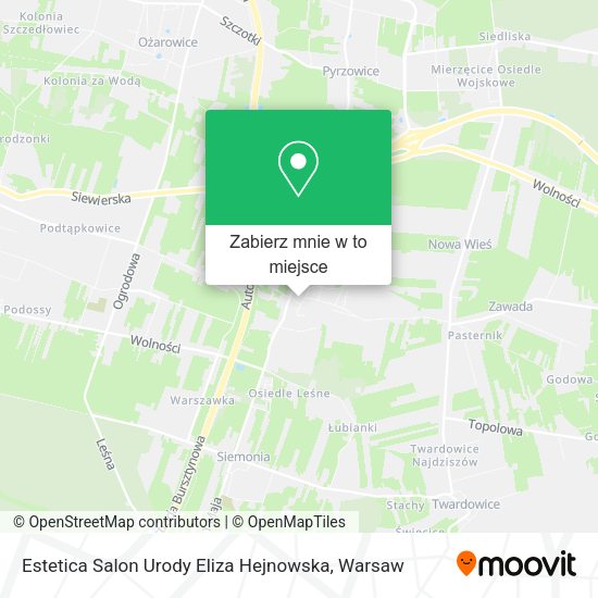 Mapa Estetica Salon Urody Eliza Hejnowska