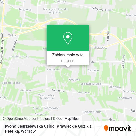 Mapa Iwona Jędrzejewska Usługi Krawieckie Guzik z Pętelką