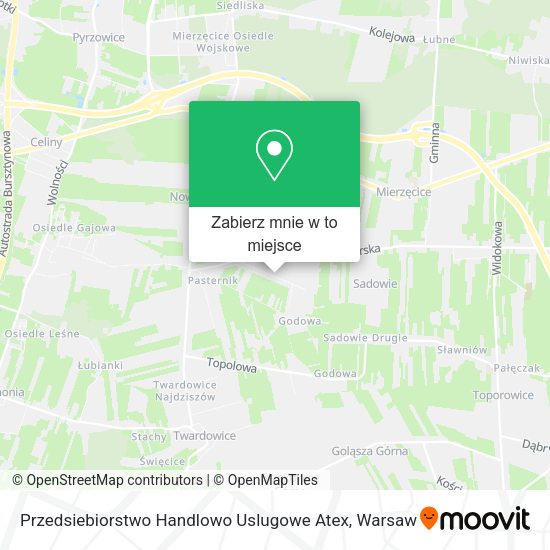 Mapa Przedsiebiorstwo Handlowo Uslugowe Atex