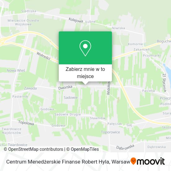 Mapa Centrum Menedżerskie Finanse Robert Hyla