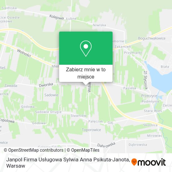 Mapa Janpol Firma Usługowa Sylwia Anna Psikuta-Janota