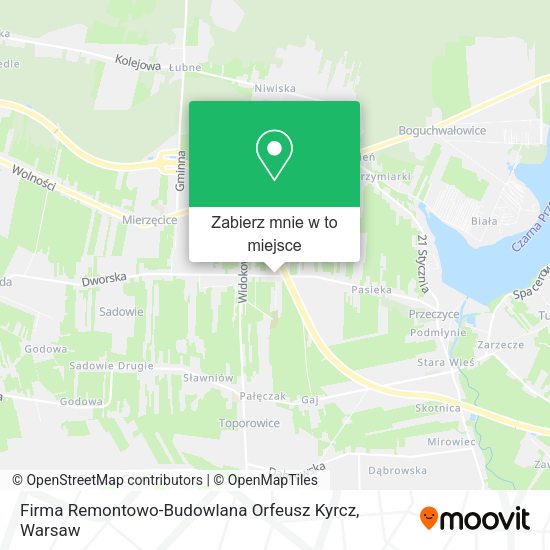 Mapa Firma Remontowo-Budowlana Orfeusz Kyrcz