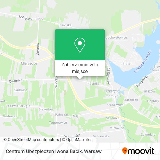 Mapa Centrum Ubezpieczeń Iwona Bacik