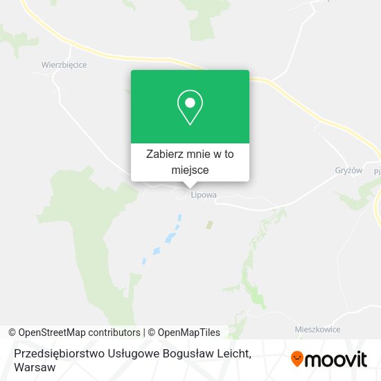 Mapa Przedsiębiorstwo Usługowe Bogusław Leicht