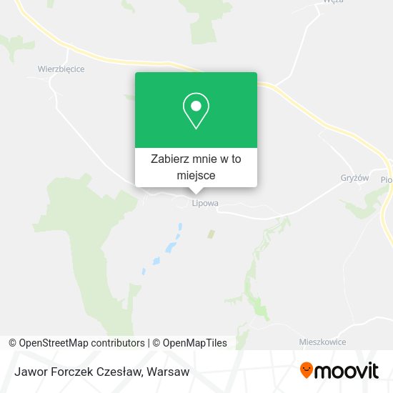 Mapa Jawor Forczek Czesław