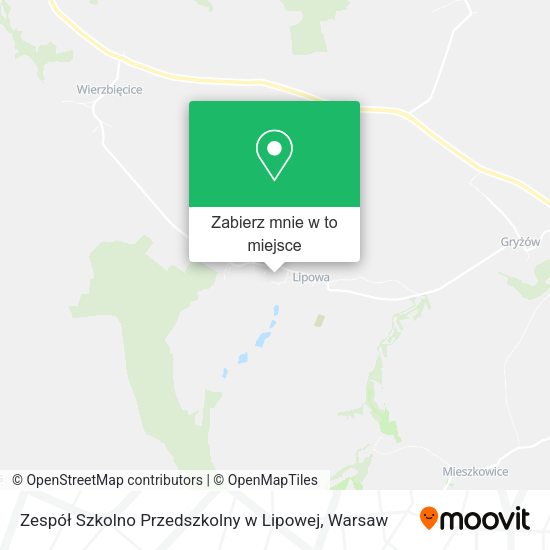 Mapa Zespół Szkolno Przedszkolny w Lipowej