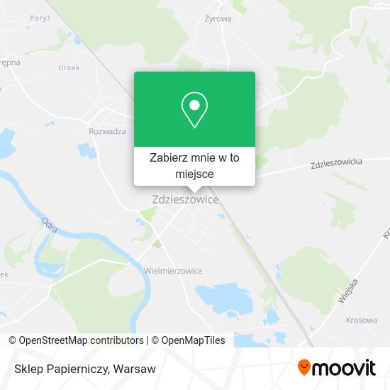 Mapa Sklep Papierniczy