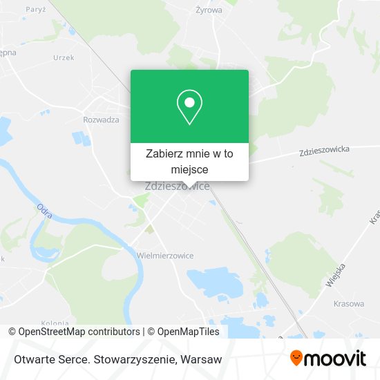 Mapa Otwarte Serce. Stowarzyszenie