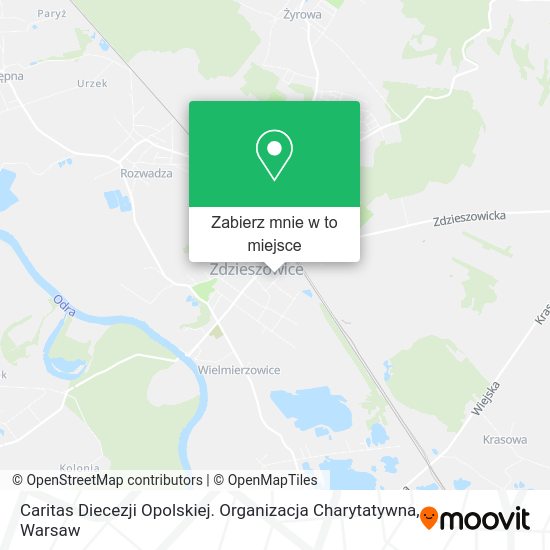 Mapa Caritas Diecezji Opolskiej. Organizacja Charytatywna