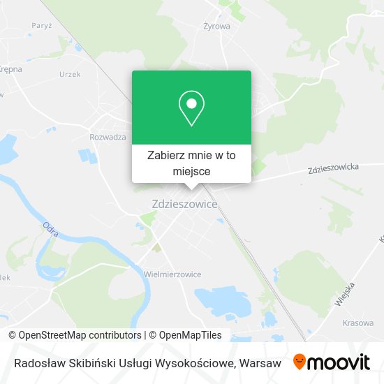 Mapa Radosław Skibiński Usługi Wysokościowe