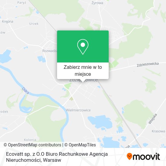 Mapa Ecovatt sp. z O.O Biuro Rachunkowe Agencja Nieruchomości