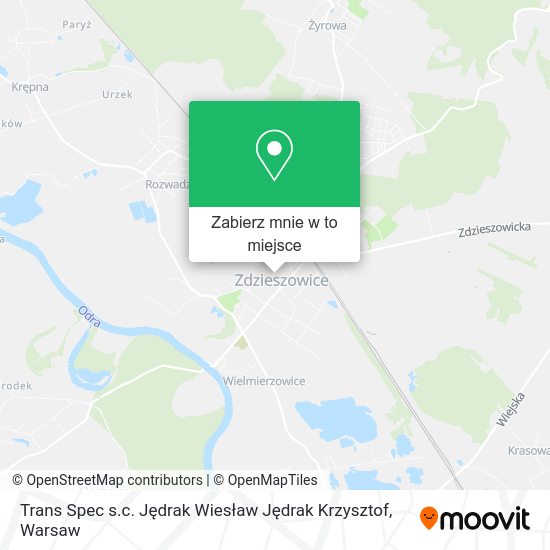 Mapa Trans Spec s.c. Jędrak Wiesław Jędrak Krzysztof