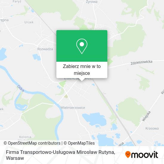 Mapa Firma Transportowo-Usługowa Mirosław Rutyna