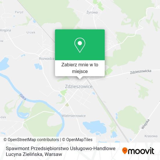 Mapa Spawmont Przedsiębiorstwo Usługowo-Handlowe Lucyna Zielińska