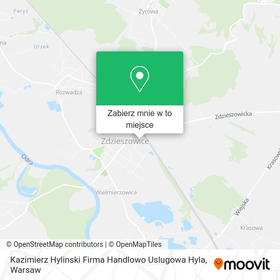 Mapa Kazimierz Hylinski Firma Handlowo Uslugowa Hyla