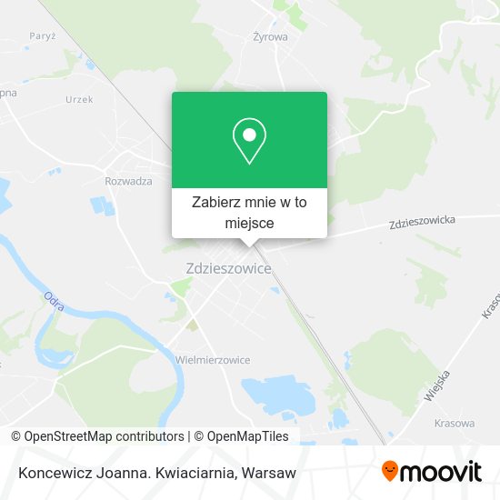 Mapa Koncewicz Joanna. Kwiaciarnia