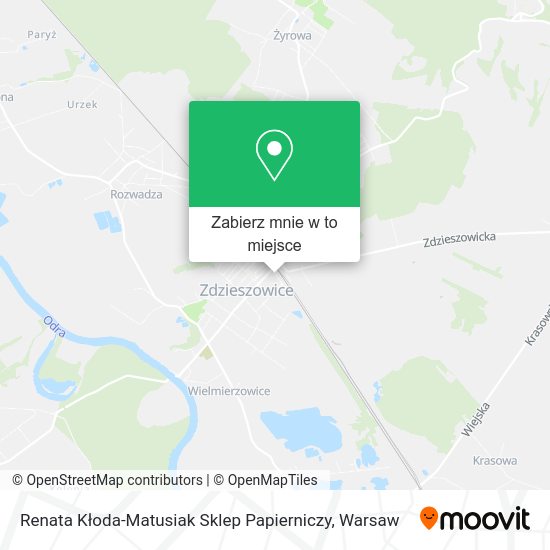 Mapa Renata Kłoda-Matusiak Sklep Papierniczy