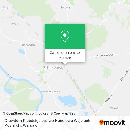 Mapa Drewdom Przedsiębiorstwo Handlowe Wojciech Kosiarski