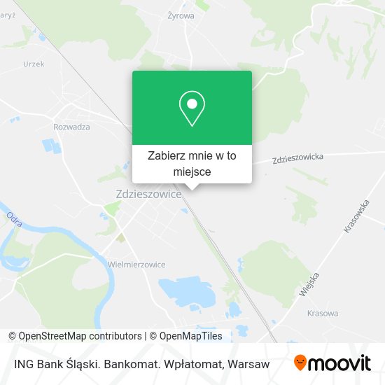 Mapa ING Bank Śląski. Bankomat. Wpłatomat