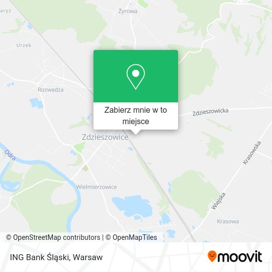 Mapa ING Bank Śląski