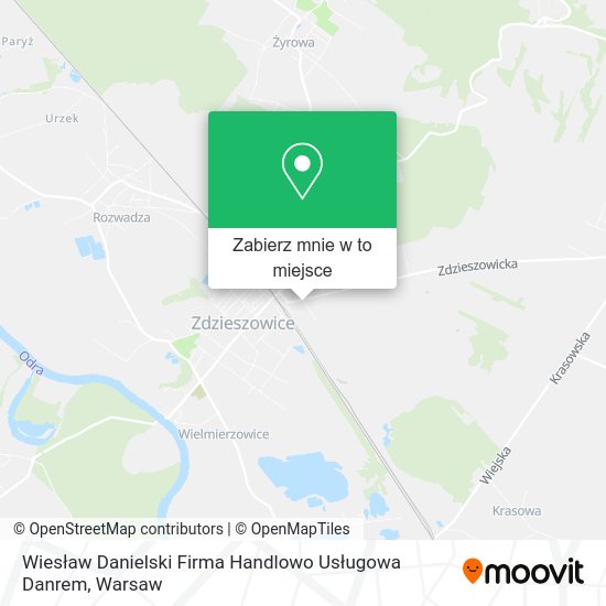 Mapa Wiesław Danielski Firma Handlowo Usługowa Danrem