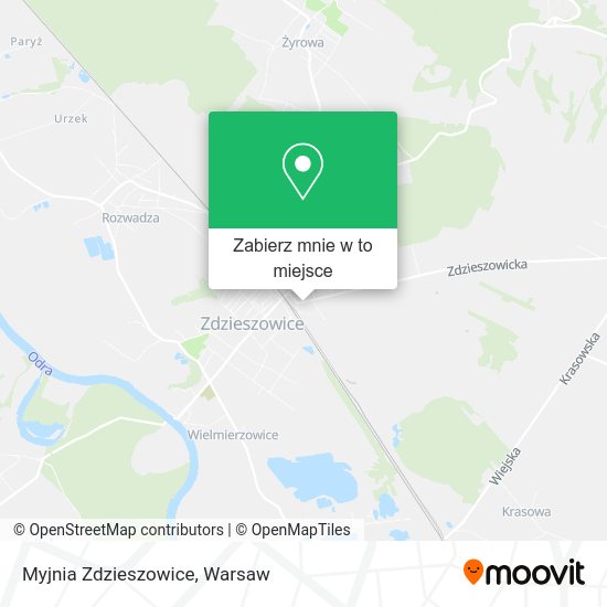 Mapa Myjnia Zdzieszowice