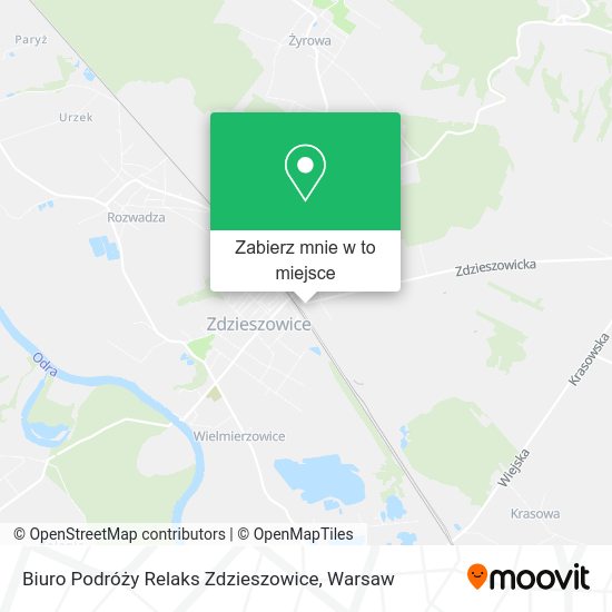 Mapa Biuro Podróży Relaks Zdzieszowice