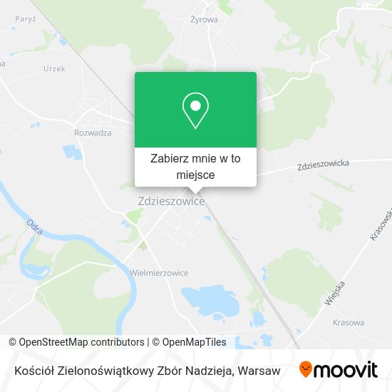 Mapa Kościół Zielonoświątkowy Zbór Nadzieja