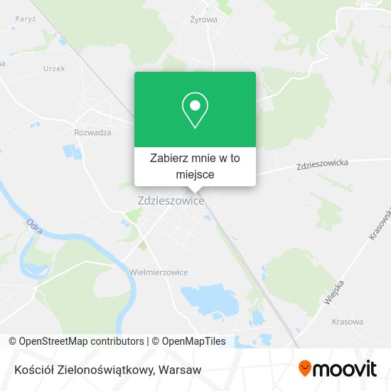 Mapa Kościół Zielonoświątkowy