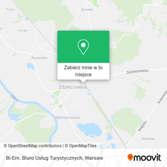 Mapa Bi-Em. Biuro Usług Turystycznych