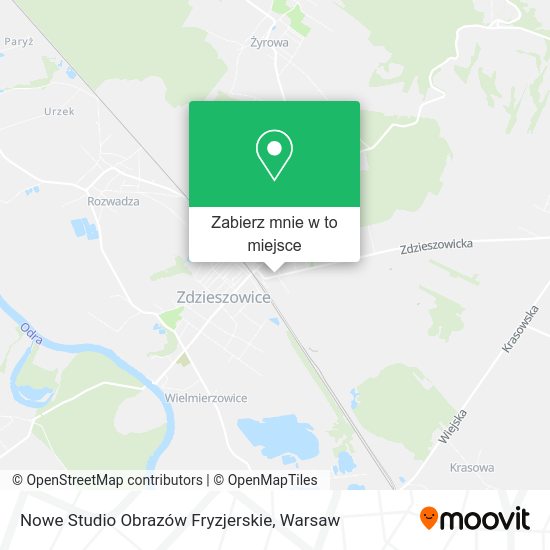 Mapa Nowe Studio Obrazów Fryzjerskie