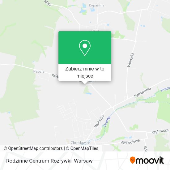 Mapa Rodzinne Centrum Rozrywki