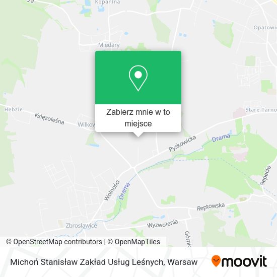 Mapa Michoń Stanisław Zakład Usług Leśnych