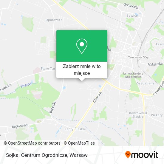 Mapa Sojka. Centrum Ogrodnicze