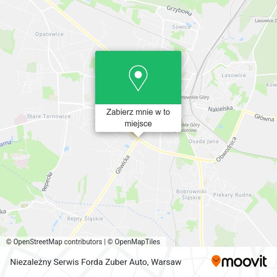 Mapa Niezależny Serwis Forda Zuber Auto