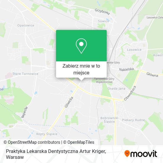 Mapa Praktyka Lekarska Dentystyczna Artur Kriger