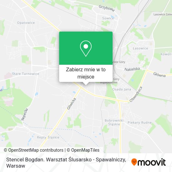 Mapa Stencel Bogdan. Warsztat Ślusarsko - Spawalniczy